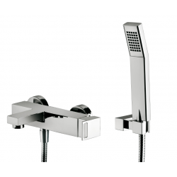 Bateria wannowa ścienna kompletna Paffoni EFFE EF023CR chrom
